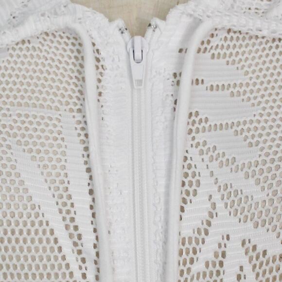 Ana White Hoodie Swimsuit Cover Up Full Zip Size S - Picture 11 of 11